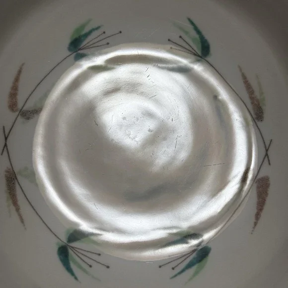 Vintage Franciscan Radiance Berry Bowls Set Of 4 USA Mid Century Green Rim - Picture 8 of 12